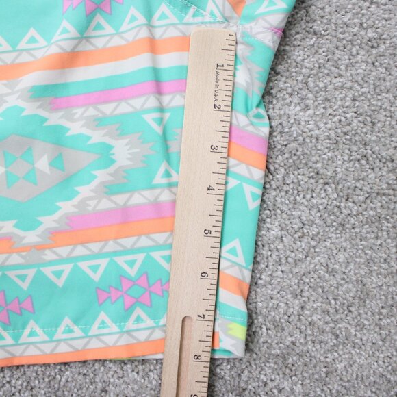 Chubbies Swim Trunks Mens XL Green Geometric Mesh Lined Stretch w/ 7" inseam - Picture 4 of 12